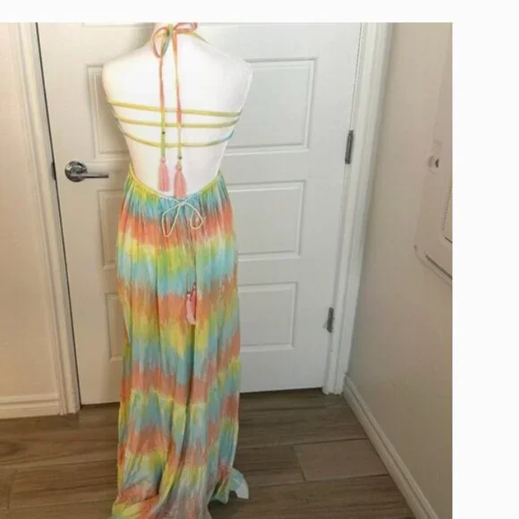 BEAUTIFUL TIARE HAWAII NAIA MAXI DRESS OS NWOT - Picture 2 of 5
